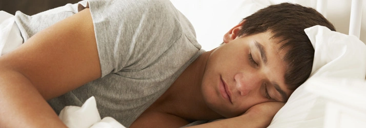 Person sleeping on their side